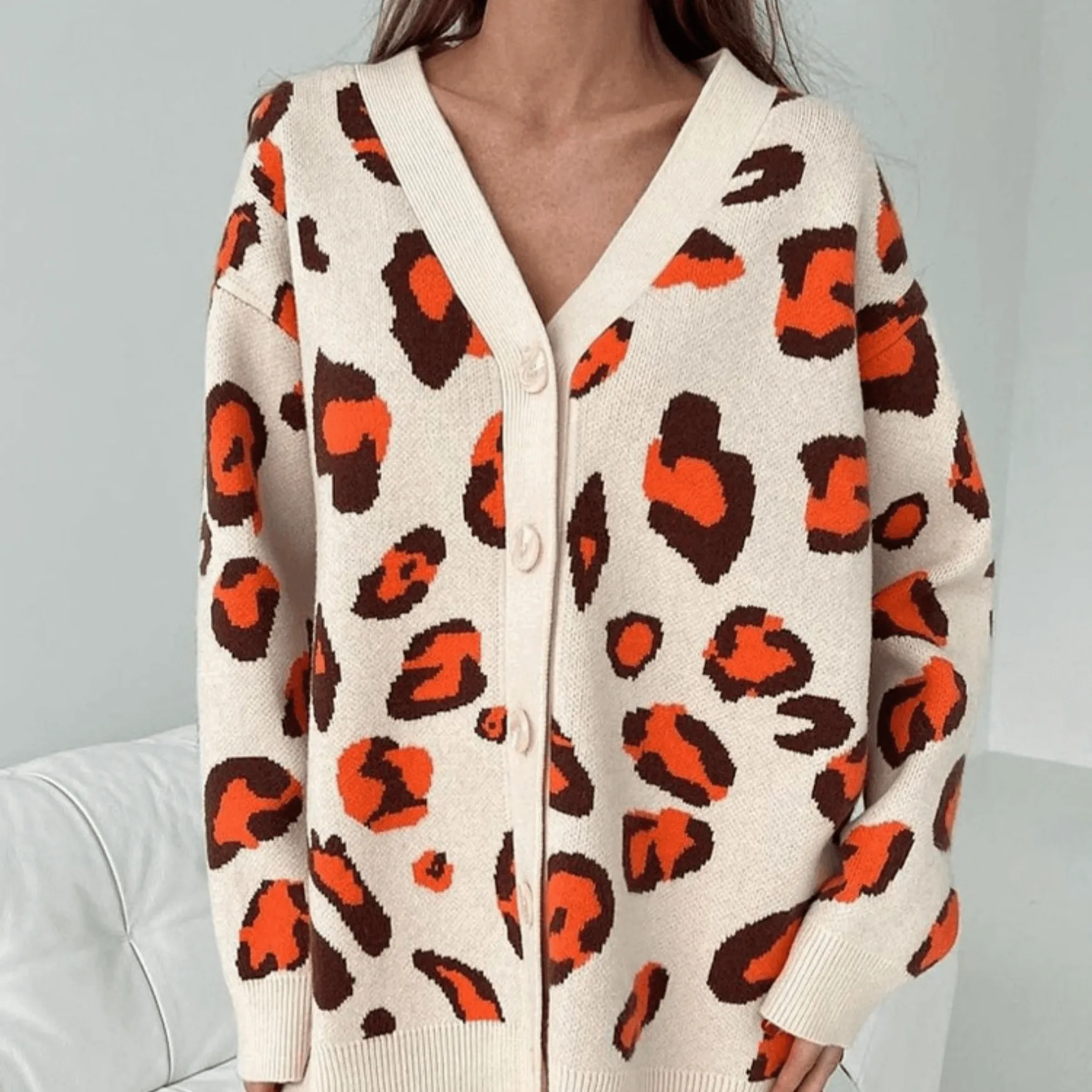 Beaumont Cardigan | Trendy farbiger warmer Strick-Cardigan mit Knöpfen für Damen