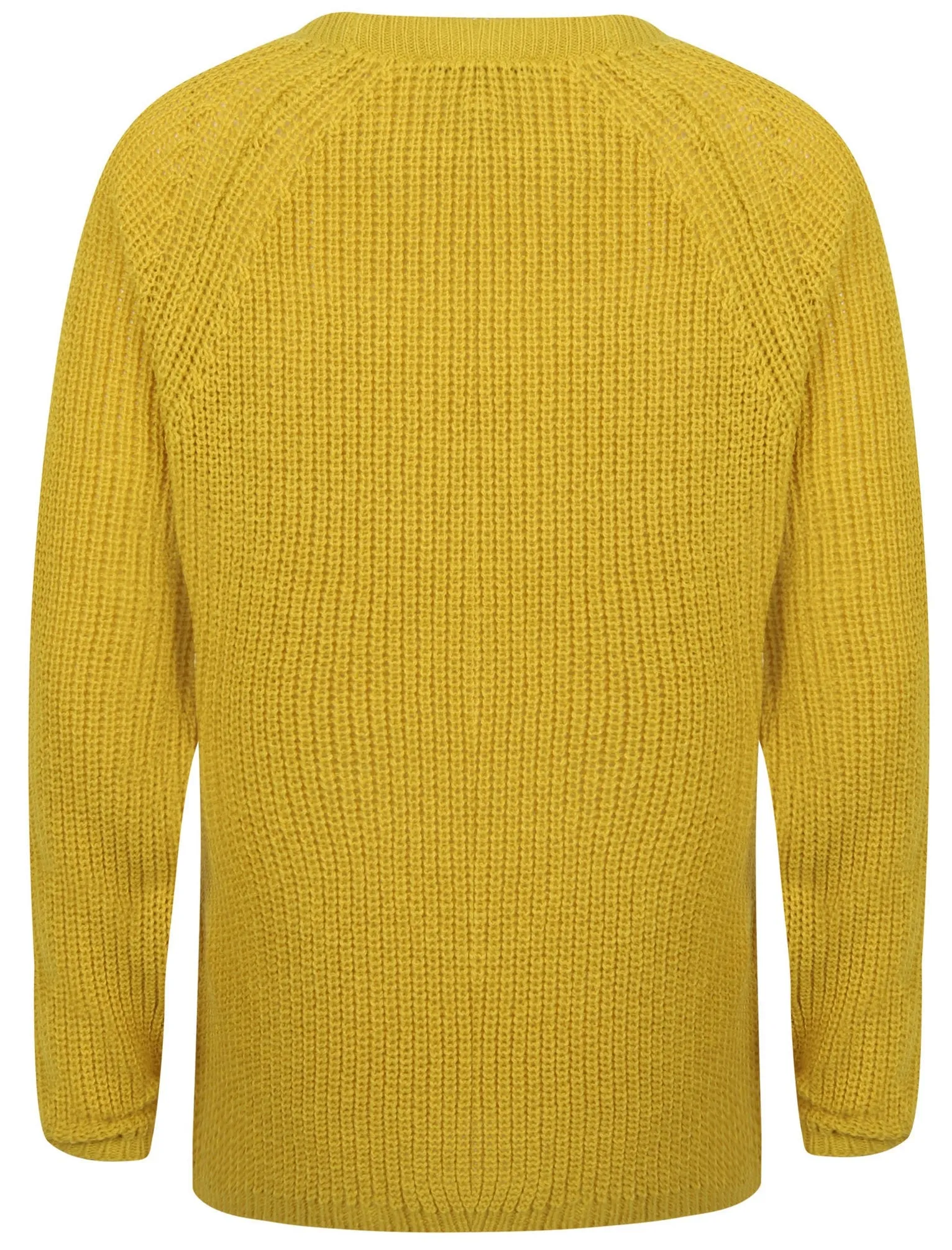 Bilberry Crew Neck Fisherman Knit Jumper In Cress Green - Tokyo Laundry
