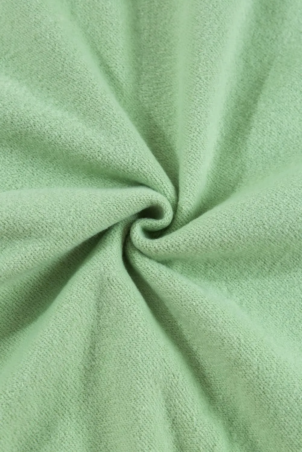 Cozy fleece-lined sweatshirt in smoke green