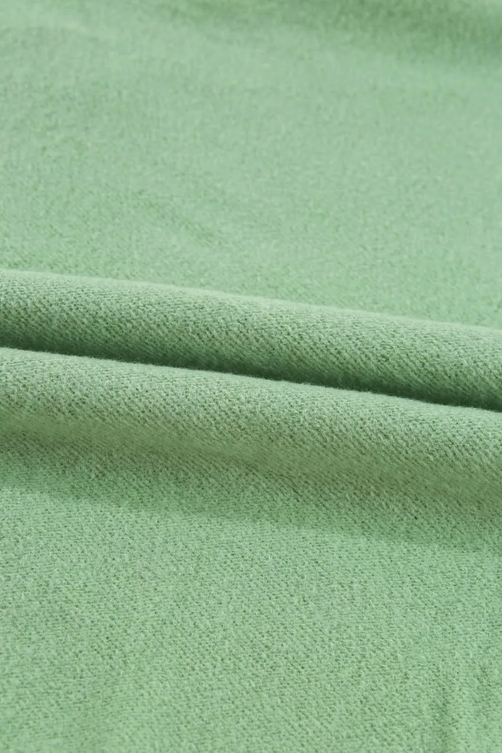 Cozy fleece-lined sweatshirt in smoke green