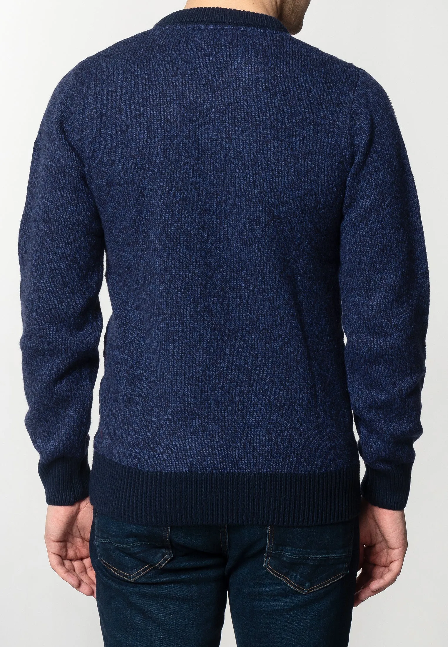 Hatcliffe cable v-neck jumper