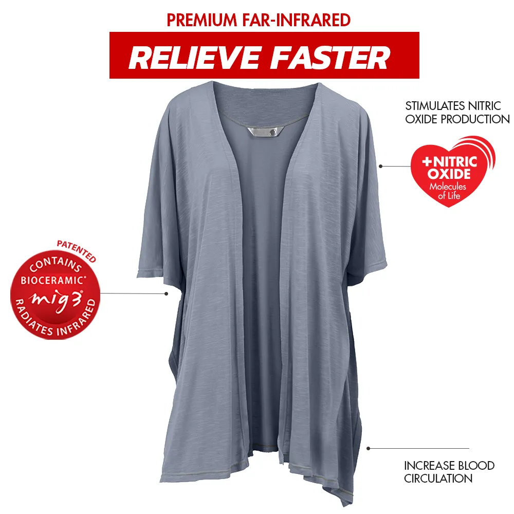 Invel® Active Comfort Plus Cardigan Far-Infrared Cardigan with Bioceramic MIG3 Far-Infrared Technology