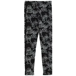 LILO & STITCH Black Fleece Lined Leggings