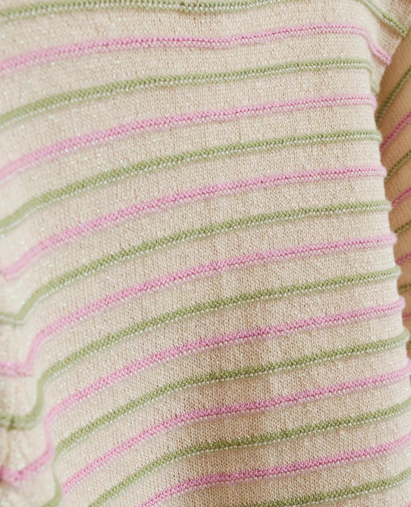 MINI STRIPED LUREX CARDIGAN