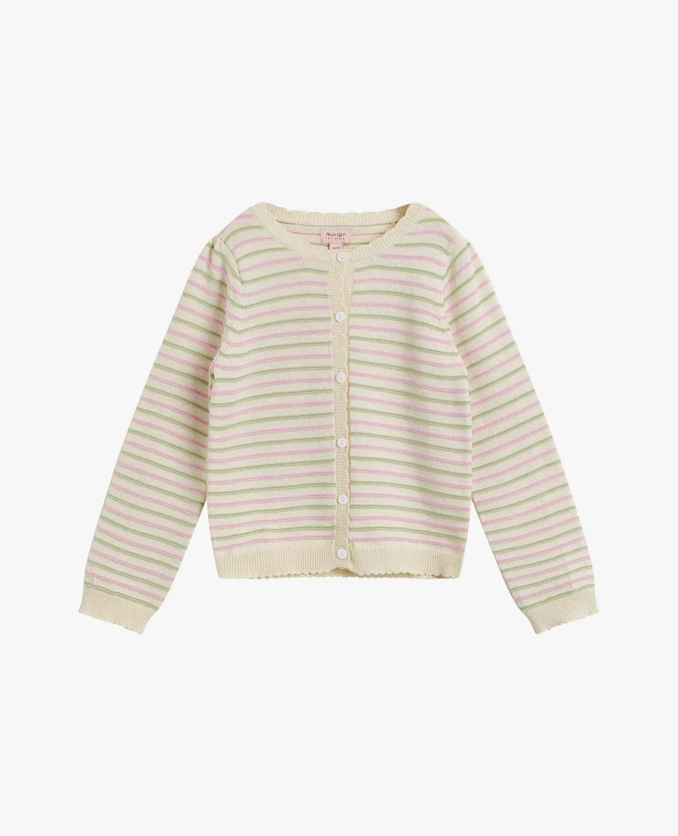 MINI STRIPED LUREX CARDIGAN