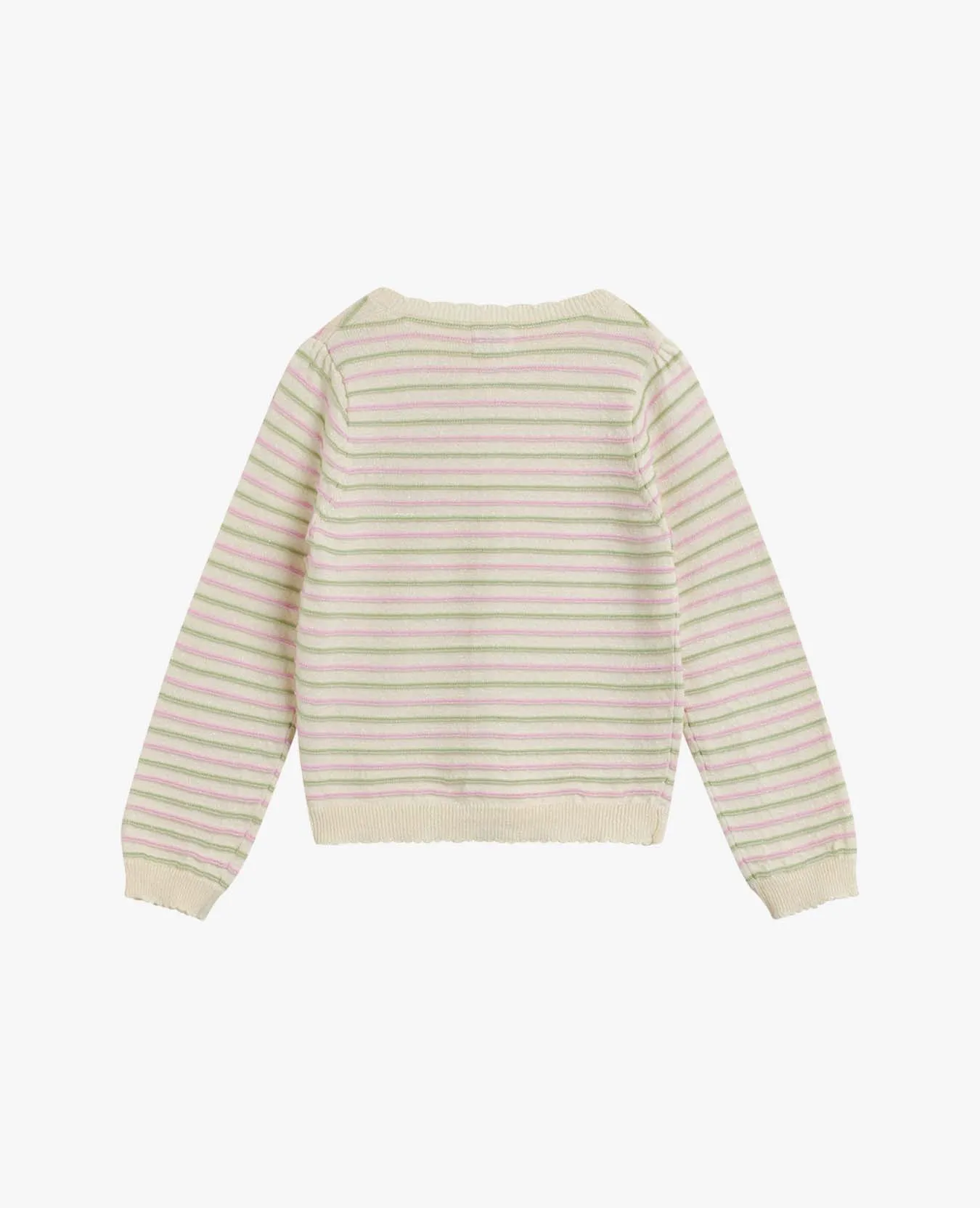 MINI STRIPED LUREX CARDIGAN