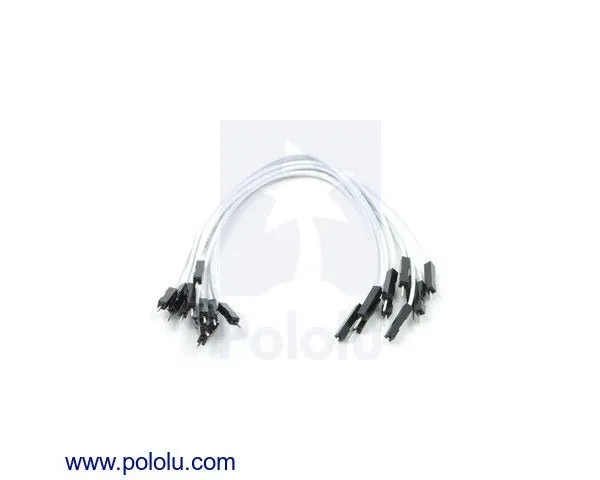 Premium Jumper Wire 10-Pack M-M 6" White