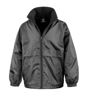 Result Core Kids Micro Fleece Lined Jacket | Black