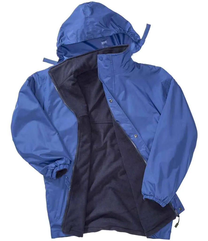 Result Fleece Lined StormDri 4000 Waterproof Jacket | Royal Blue/Navy