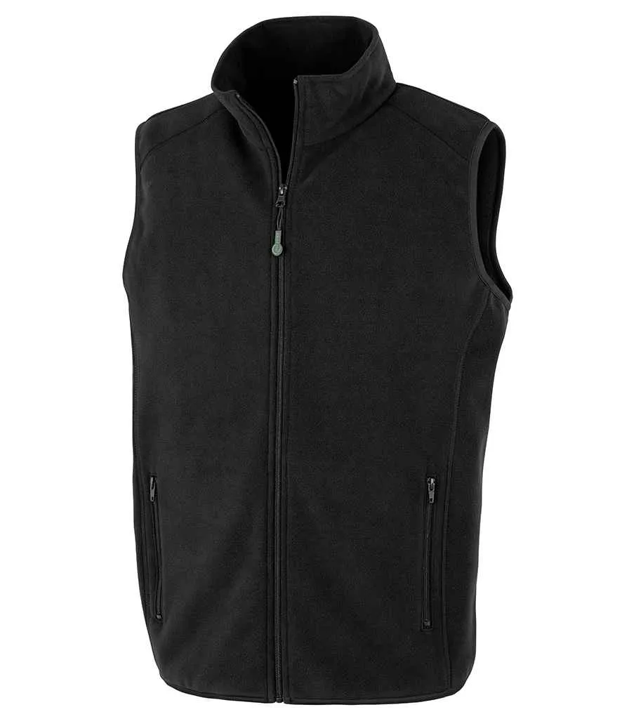 Result Genuine Recycled Polarthermic Fleece Bodywarmer | Black