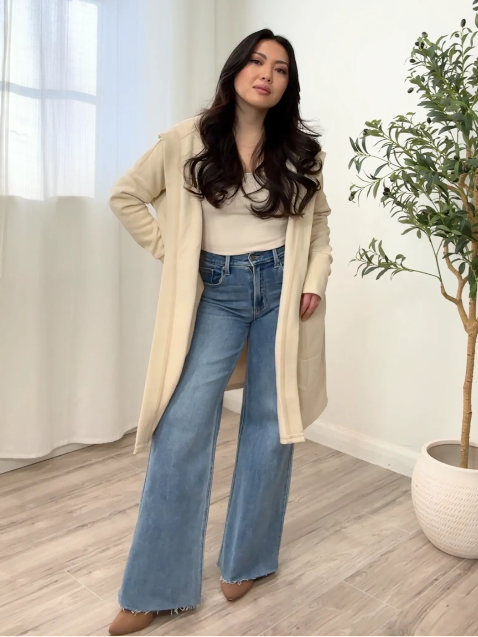 Sammy Fleece Long Cardigan