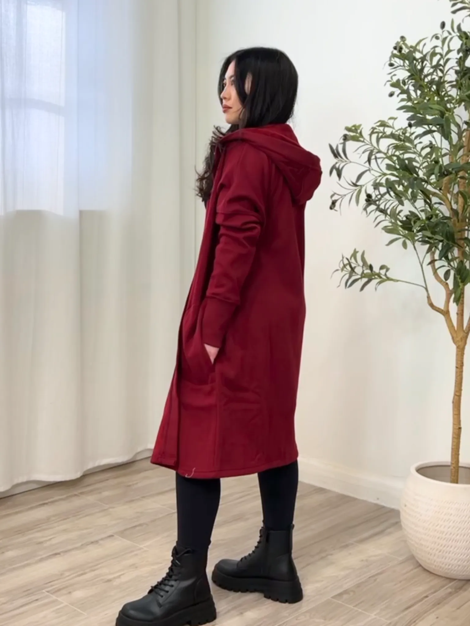 Sammy Fleece Long Cardigan