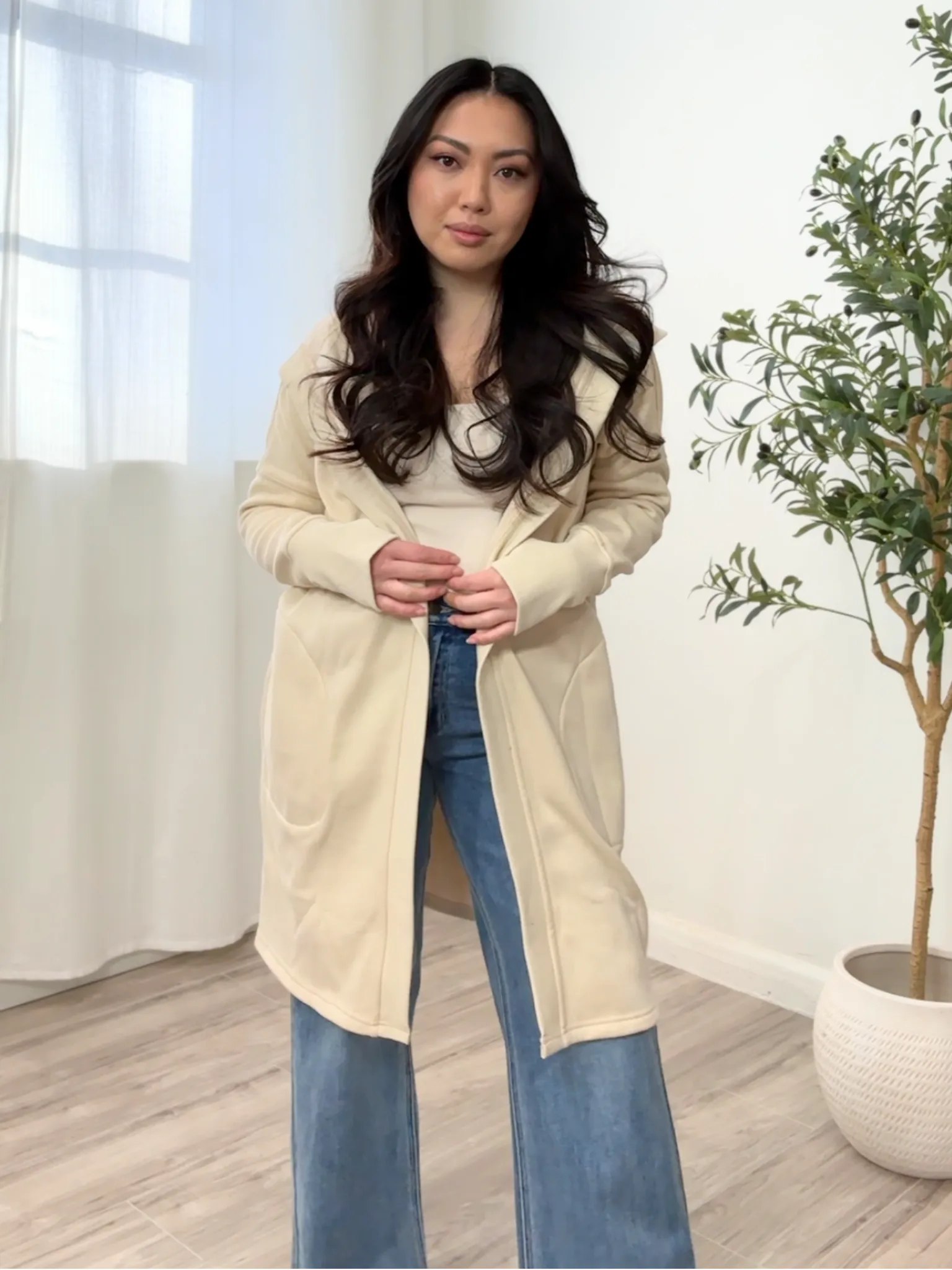 Sammy Fleece Long Cardigan