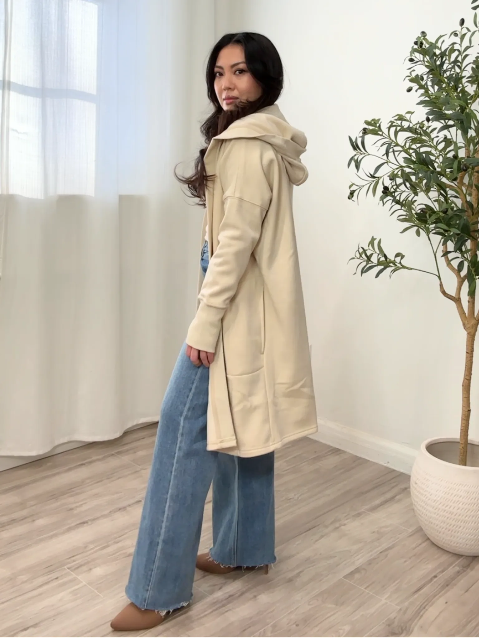 Sammy Fleece Long Cardigan