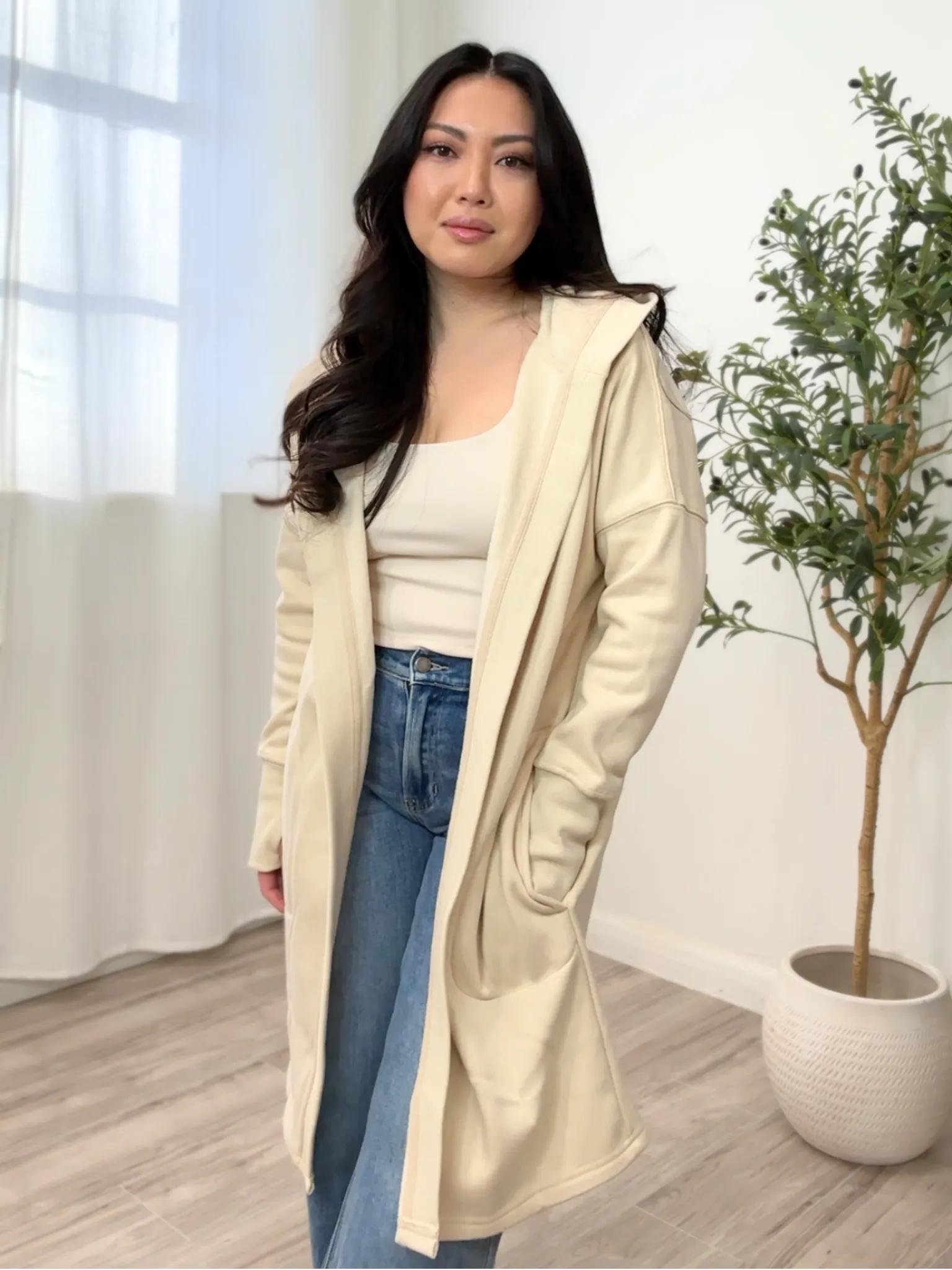 Sammy Fleece Long Cardigan