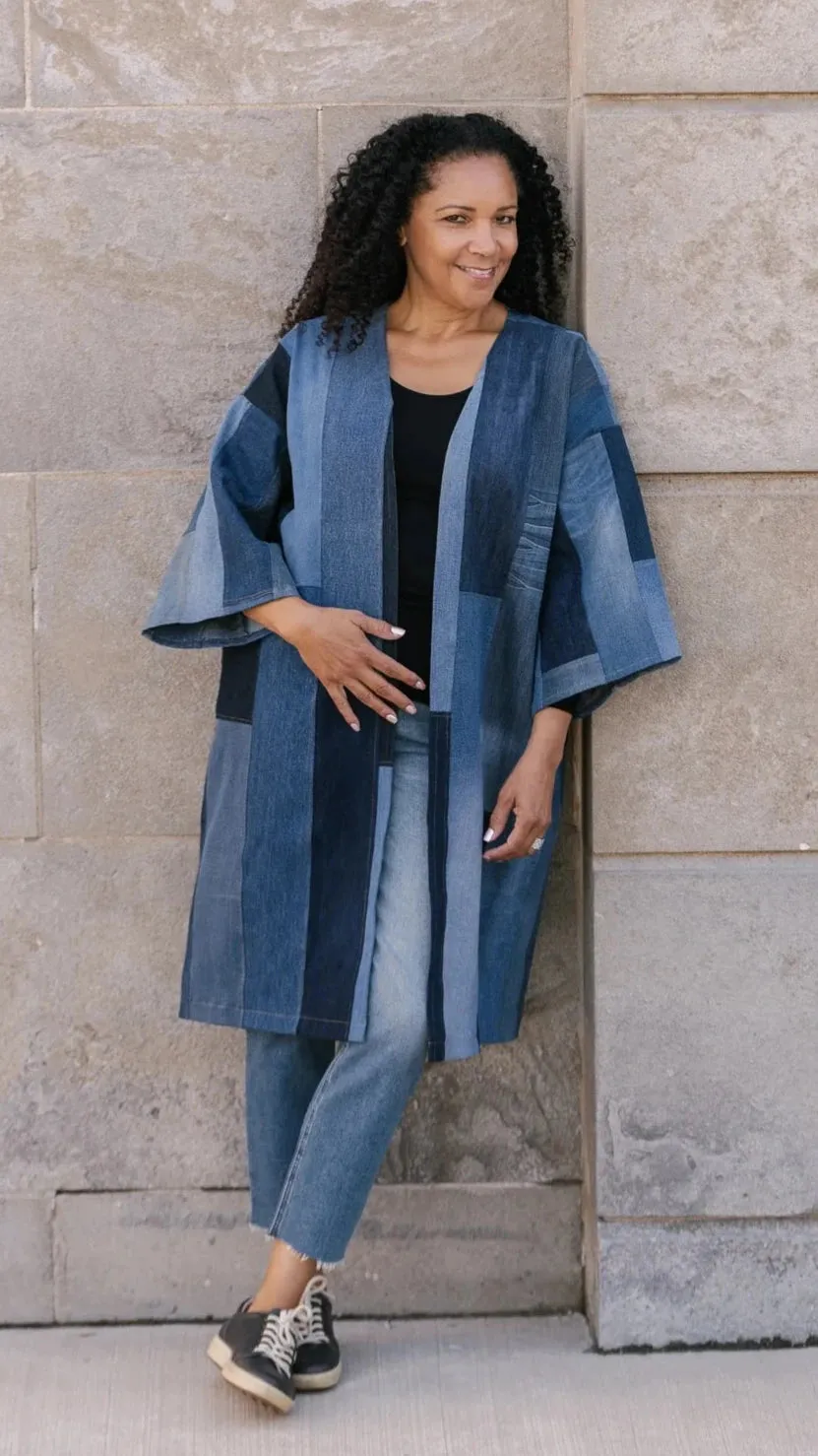 Tapiz Cardigan - Upcycled Denim #531