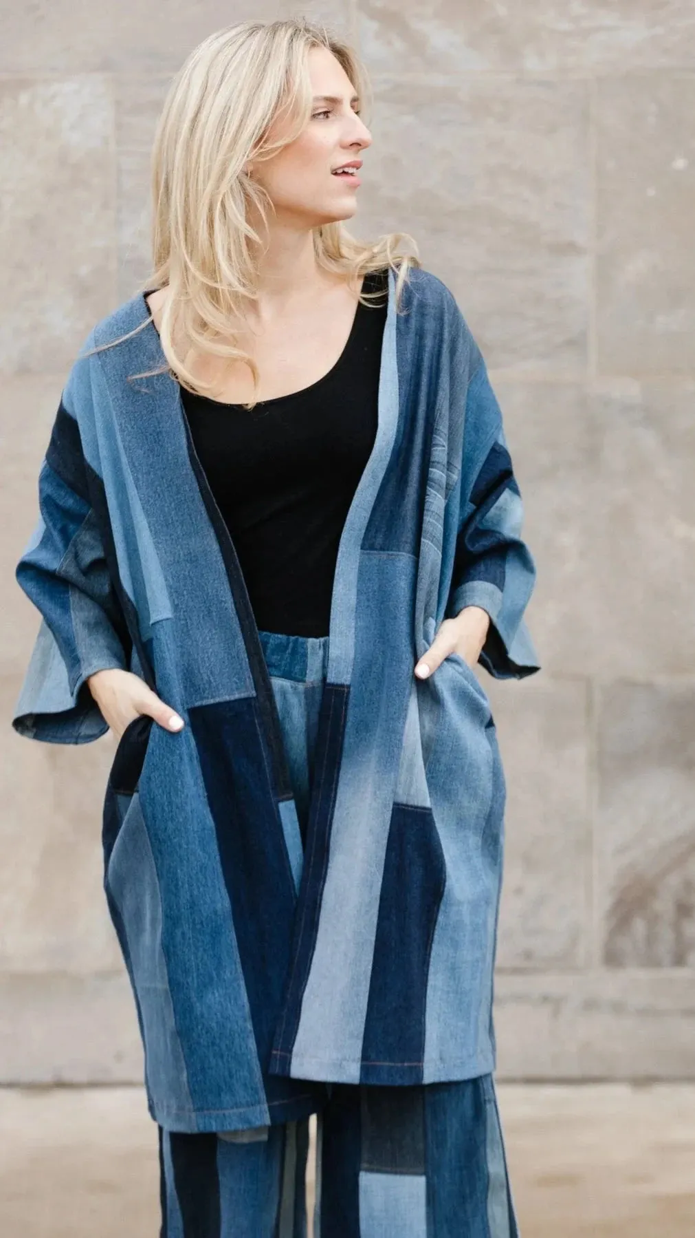 Tapiz Cardigan - Upcycled Denim #531