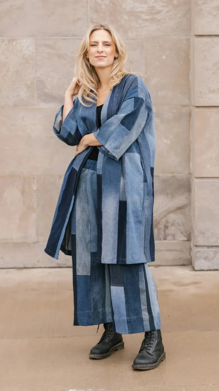 Tapiz Cardigan - Upcycled Denim #531