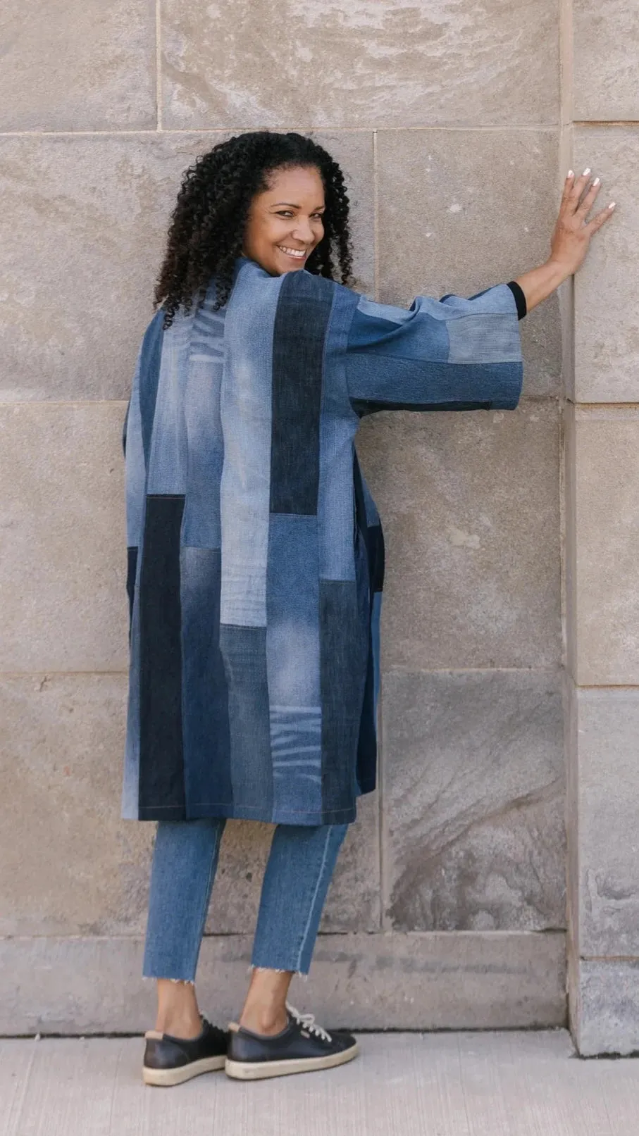 Tapiz Cardigan - Upcycled Denim #531