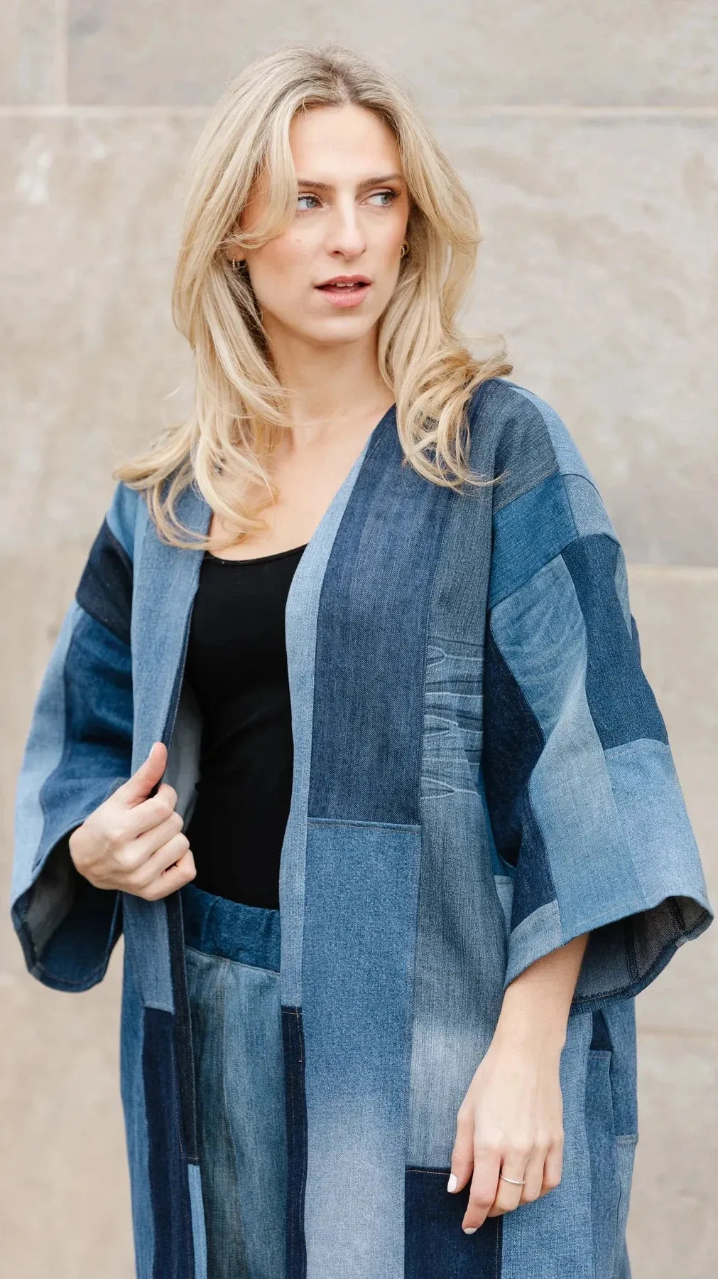 Tapiz Cardigan - Upcycled Denim #531