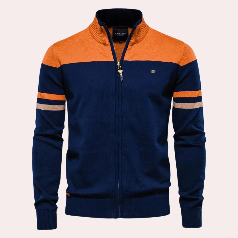 TIM - Lukket Strikket Cardigan til Mænd