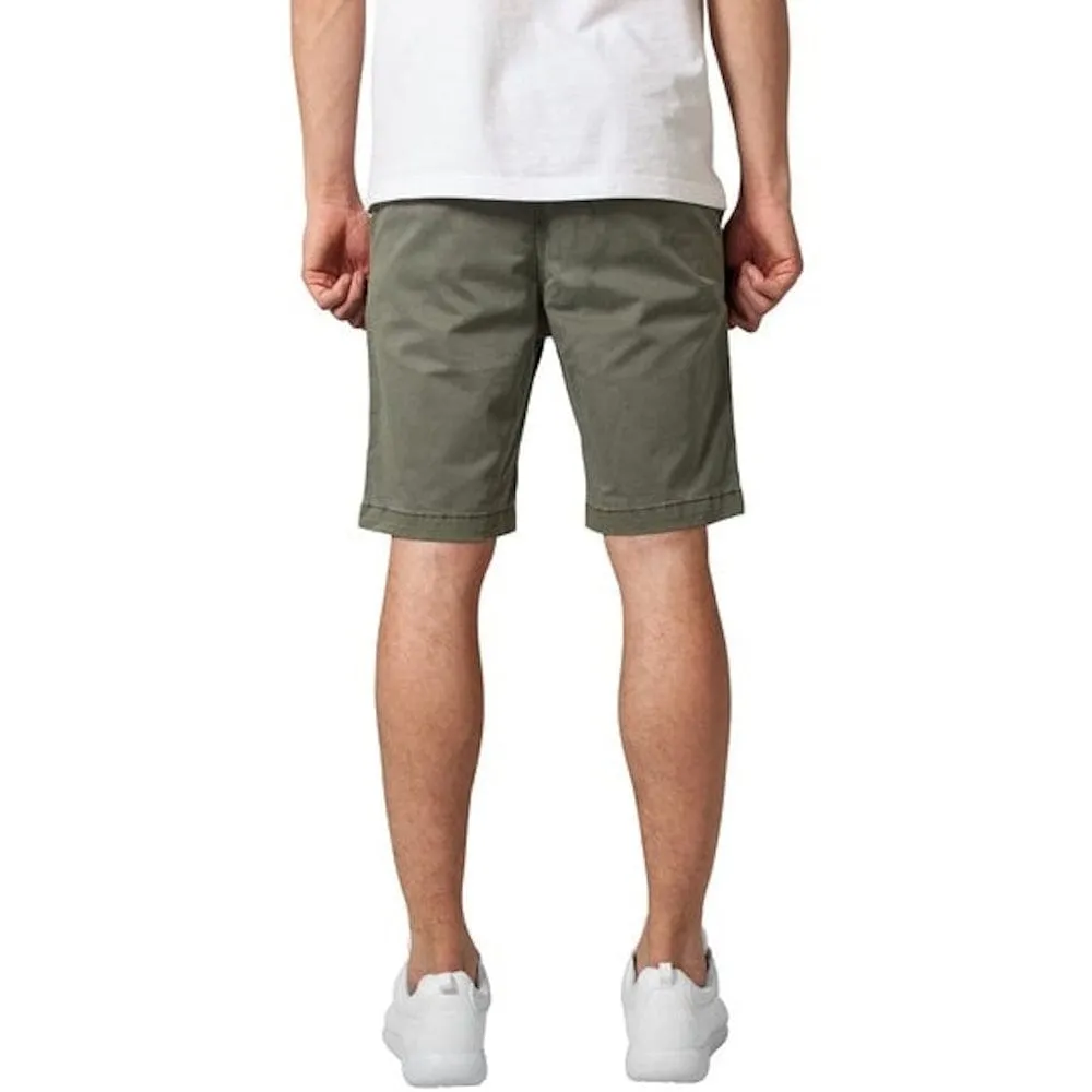 Urban Classics Stretch Twill Jog Shorts - Olive