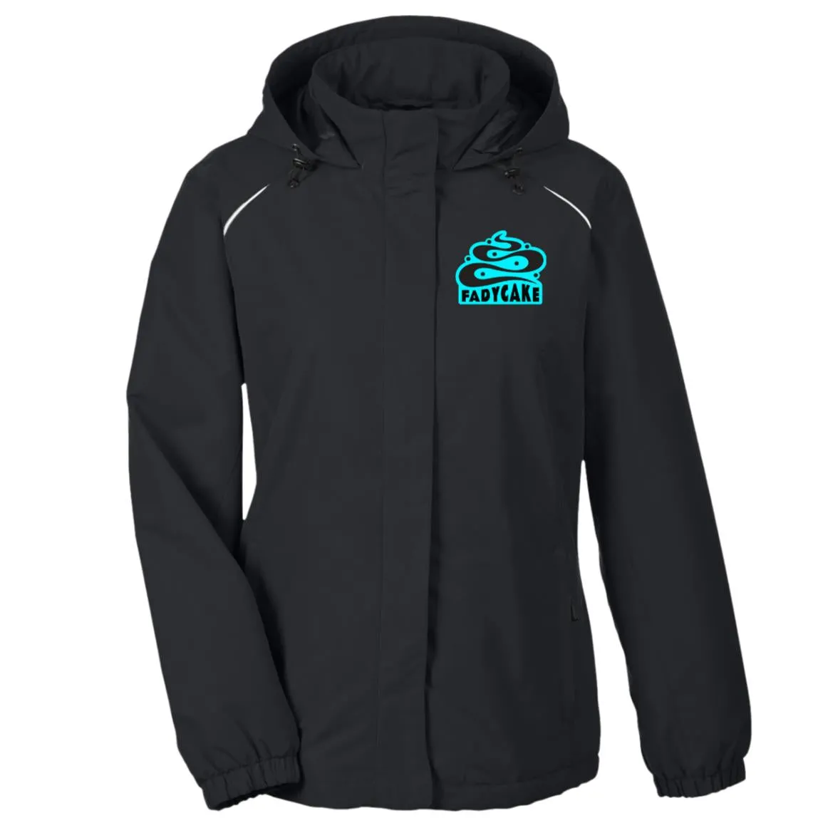 Womens FADYCAKE Weatherproof Fleece Lined Jacket With Hood