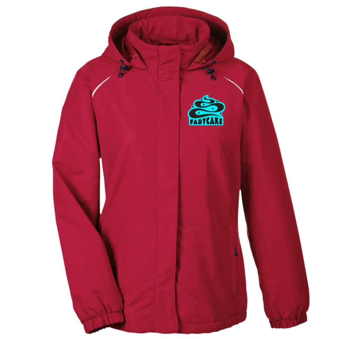 Womens FADYCAKE Weatherproof Fleece Lined Jacket With Hood