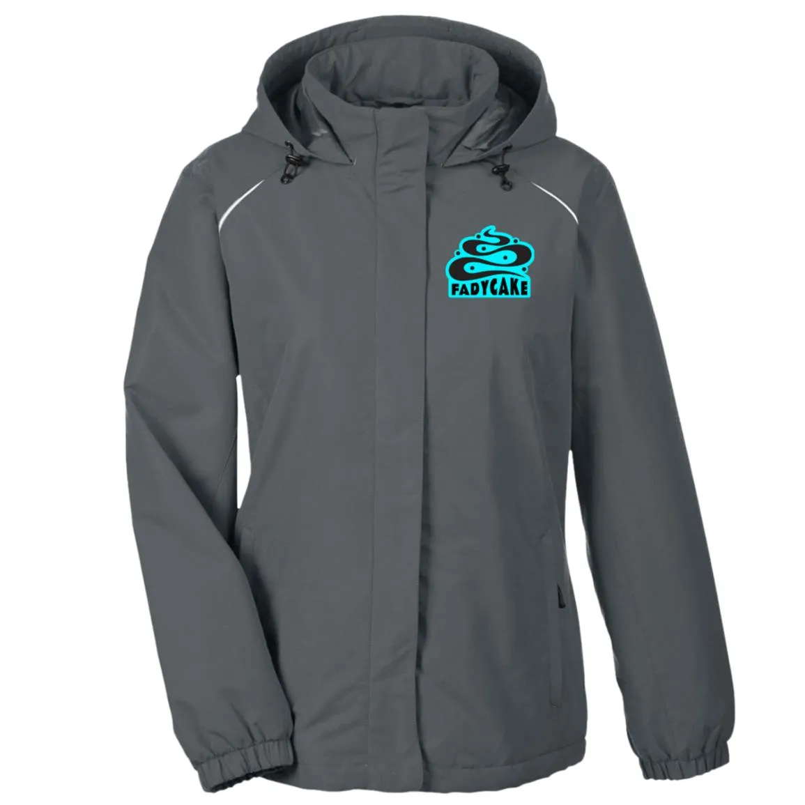 Womens FADYCAKE Weatherproof Fleece Lined Jacket With Hood